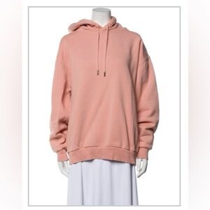 Acne Studios Oversized Hooded Sweater in Dusty Pink